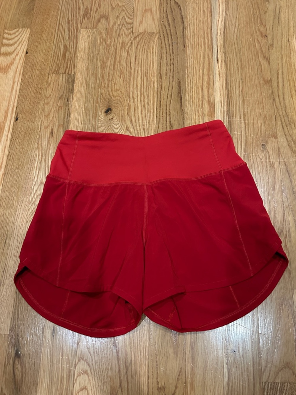 lululemon athletica Red Athletic Running Shorts